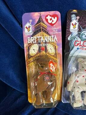 Ty Teenie Beanie Babies Ronald McDonald House Charities Set of 3: Britannia, Glo
